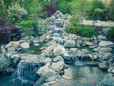 В строящемся японском саду в парке «Краснодар» запустили самый большой  водопад – Коммерсантъ Краснодар