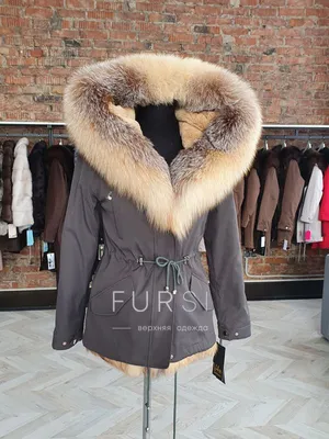 WOMEN PARKA- CAMO WITH NATURAL FOX FUR – DaRucci Leather