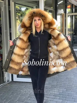 Women's Natural Red Fox Fur Parka | Day Furs