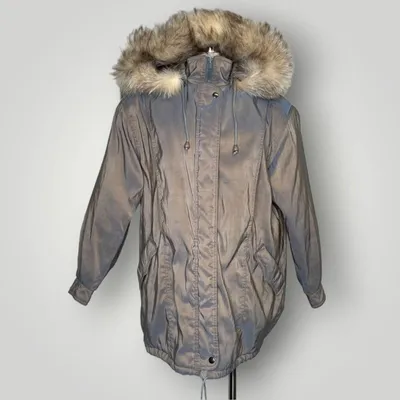 Women's Fox Fur Short Parka in Beige – Daniella Erin NYC