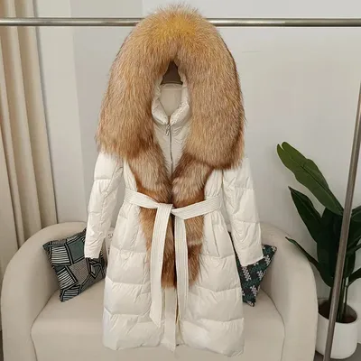 Parka With Fox Fur Trim Hood - Real Fur Lining - Haute Acorn