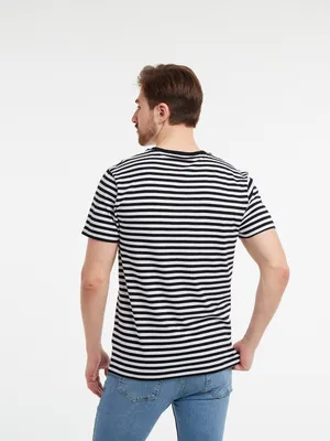 Футболка regular мужская в полоску с абстрактной аппликацией | T-shirt  men's regular Stripes Abstraction - купити Футболки мужские в Києві та  Україні, вигідні ціни на Футболки мужские в магазині одягу Wem Denim