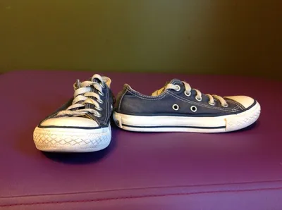 Converse Classic All Stars Navy Canvas Shoes Size 12 Youth Blue Gym  Sneakers | eBay