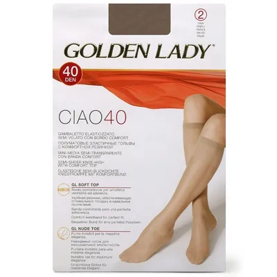 Купить Гольфы женские GOLDEN LADY Ciao 40, капроновые, 2 пары недорого в  интернет магазине