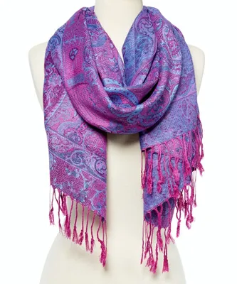 Women Pashmina Shawl Wrap Soft Acrylic Scarf Paisley Cashmere Scarves Stole  | eBay