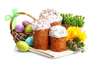 Обои цветы, яйца, весна, Пасха, cake, кулич, flowers, Easter, eggs,  holiday, blessed картинки на рабочий стол, раздел праздники - скачать