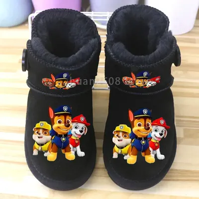 Paw Patrol Marshall Chase Slipper Warm Plush Home Slipper Winter Shoes  Children House Flat Floor Soft Slient Slides for Bedroom - AliExpress