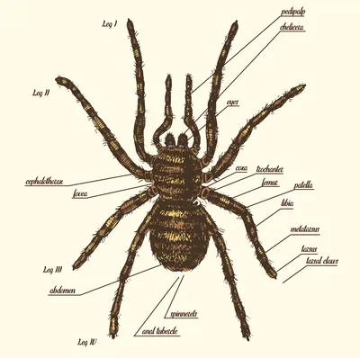 Словарь терминов для описания пауков-птицеедов - Ферма насекомых BugDesign.  Работаем с 2004 года! :)