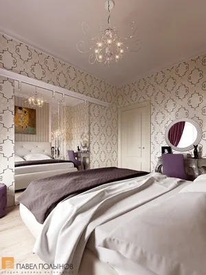 Интерьер спальни с большим зеркалом напротив кровати | Дизайн интерьера,  Декор спальни, Дизайн интерьера квартиры