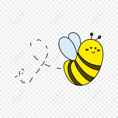 Мультяшный рисованной милая пчела собирает мед изображение_Фото номер  401188382_PSD Формат изображения_ru.lovepik.com