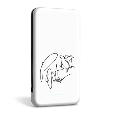 Power bank 10000 mАh с дизайном «Роспись Пейтона белый» — купить внешний  аккумулятор с печатью картинок «Роспись Пейтона белый»