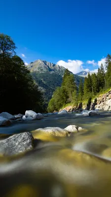 Обои пейзаж с видом на реку, пейзаж, природа, гора, реки на телефон  Android, 1080x1920 картинки и фото бесплатно