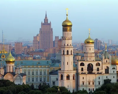 Красивый пейзаж в городе москва - обои на рабочий стол