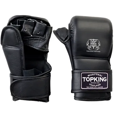 MA1 Grey Elite Leather MMA Sparring Gloves