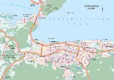 Петрозаводск на карте России — Инфокарт