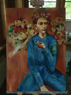 Копия картины Пабло Пикассо «Мальчик с трубкой» – заказать на Ярмарке  Мастеров – RYMOQRU | Картины, Москва