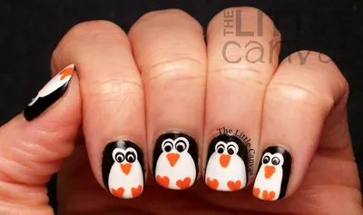 Wally_nails | Пингвины на ногтях🐧 | Дзен