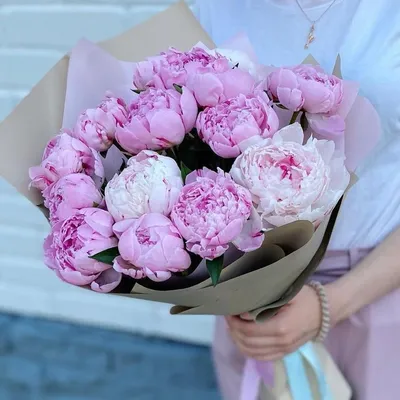 Купить Букет из пионов с доставкой в Омске - магазин цветов Трава