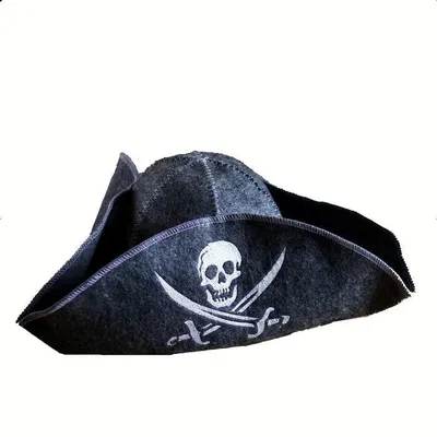 Шапка для бани Пиратская треуголка Z072603699 onesize черный - купить в  Москве, цены на Мегамаркет