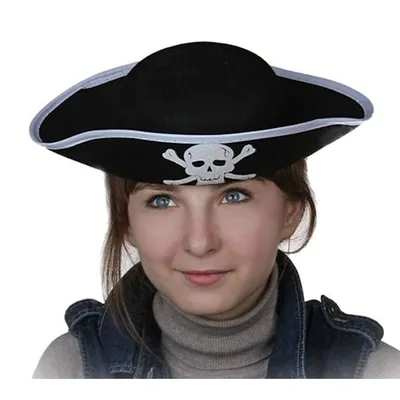 Шляпа пиратская чёрная купить за 844 грн. в магазине Personage.ua