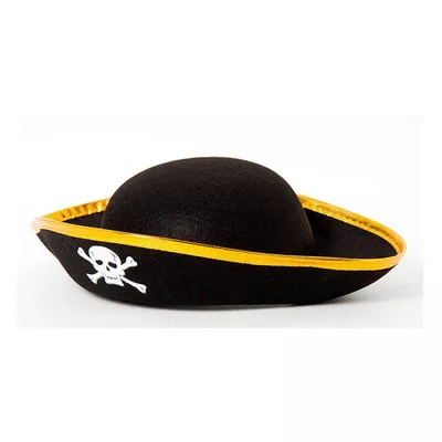 Карнавальная пиратская шляпа с серебристой тесьмой (шляпа пирата) (id  35236490), купить в Казахстане, цена на Satu.kz