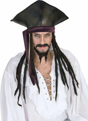 Купить Пиратская шляпа, наряд, украшения из искусственной кожи для  тематической вечеринки, косплей, унисекс A | Joom