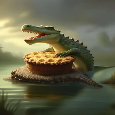Пирог \"Крокодил\" – кулинарный рецепт