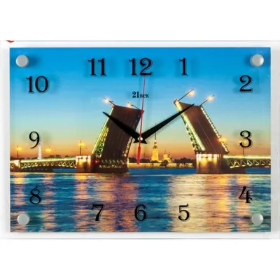 Купить 25*35 1244 Часы Разводные мосты Питера (526731) в — выгодная цена,  отзывы с фото, характеристики
