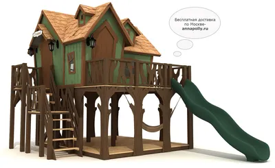 Kids Crooked House домик игровой угловой домик питера пэна на деревьях -  купить в интернет-магазине Annapolly.ru Кидс Крукд Хауз, узнать цены, фото,  отзывы, характеристики, размеры, вес
