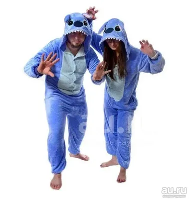 Голубой Стич пижама Кигуруми