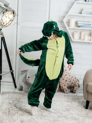 Детская Пижама Кигуруми \"Динозавр\" - купить по цене 1 150 руб. в  интернет-магазине ChertiChe.ru
