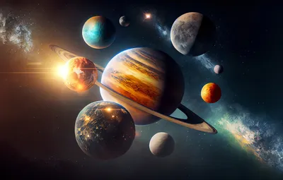 Обои вселенная, планеты, звёзды, галактика, солнечная система картинки на  рабочий стол, раздел космос - скачать
