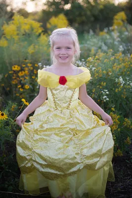 Cosplay Beauty And Beast Belle Princess Dress Girl Dress Bubble Sleeve  Dress | Fruugo NO