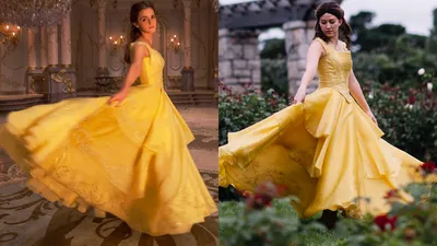 Light up Princess Belle Costume Dress - Uporpor