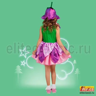 Костюм Дюймовочки для девочки, детский карнавальный костюм Дюймовочки,  размер XS, 3-5 лет, рост 92-110 см