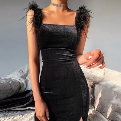 Сексуальное вечернее платье для ночного клуба с кисточками, обернутыми  вокруг бедер, Женский, Лето, размер 44 — купить в интернет-магазине OZON  (1278316950)