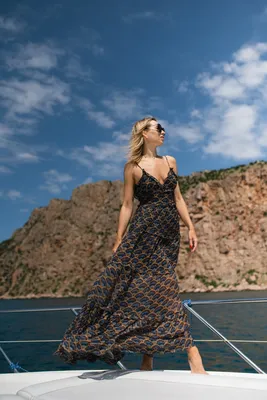 Пляжное платье на тонких бретелях купить в Москве | Успех Красоты