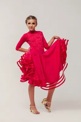 Рейтинговые платья для спортивных бальных танцев «Рубин» (купальник+юбка)  (ID#140209427), цена: 2120 ₴, купить на Prom.ua