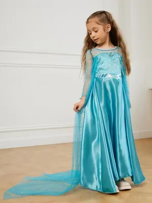 Новогоднее нарядное длинное платье Эльза Холодное сердце WOW_SHOP_KIDS  93954247 купить за 1 113 ₽ в интернет-магазине Wildberries