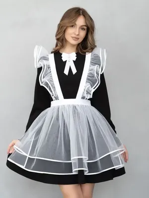 Фартук школьный белый последний звонок девочки форма School dress 18691064  купить за 1 987 ₽ в интернет-магазине Wildberries