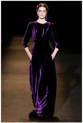 Платье из бархата с объемными рукавами, черный цвет, арт. 16618466-167  купить в интернет-магазине CHARUEL