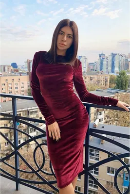 Бархатное платье купить в интернет магазине | Tatiana Larina