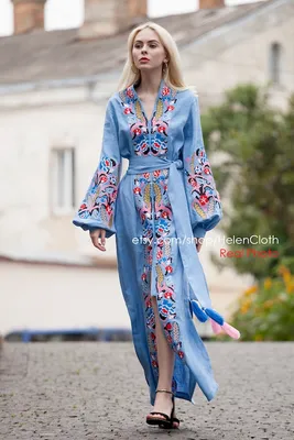 Caftan Dress Casual Summer Kaftan Abaya Moroccan Djellaba Cotton One Size |  eBay