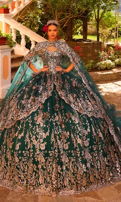 Amarra 54284 Quinceanera Dress with Cape - PromGirl