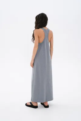 Платье-майка с боковыми разрезами — схема вязания спицами с описанием на  BurdaStyle.ru