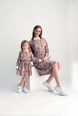 Платья мама и дочка из штапеля. Family look в интернет-магазине Ярмарка  Мастеров по цене 4500 ₽ – IUCMBBY | Рубашки, Владимир - доставка по России