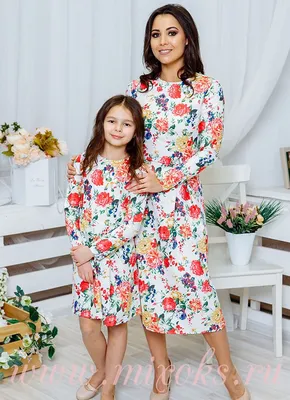 Комплект платьев мама и дочка \"Богема\" М-270 • CreativeFamily.ru