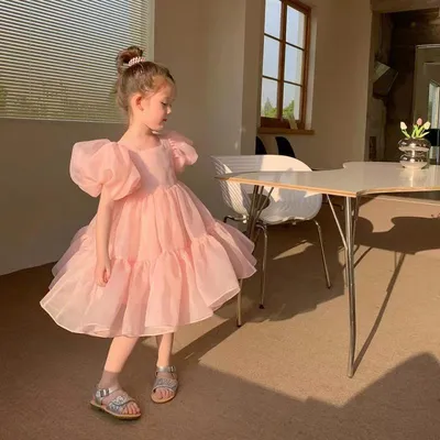 Платье для девочек, платье на день рождения, детская пышная юбка, летняя  юбка принцессы – купить по низким ценам в интернет-магазине Joom
