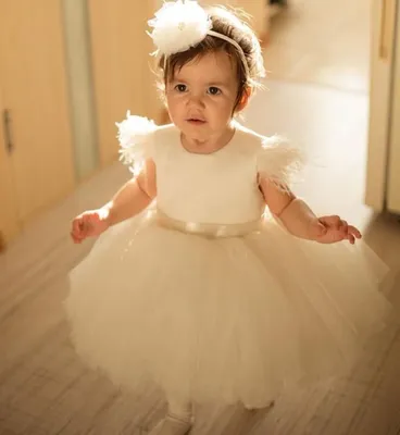 Нарядное пудровое кружевное платье для девочки 1 год детское платье на годик,  цена 1400 грн - купить Платья и сарафаны новые - Клумба