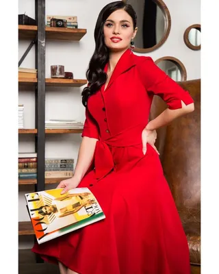 Женское Платье спереди на пуговицах с разрезом купить в онлайн магазине -  Unimarket